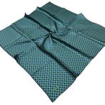 Aker İpek Eşarp - 8921713-992 Saks Yeşil Twill
