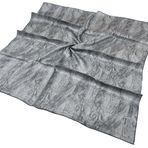 Aker İpek Eşarp - 8924713-971 Gümüş Gri Twill