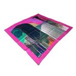 Aker Pembe Karma Desen Tivil İpek Eşarp 8810713-924