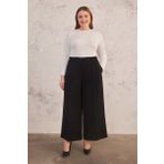 Aker Siyah Beli Lastikli Pantolon Etek