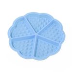 akerda Silikon Kek Kalıbı Waffle Pişirme Tavası Pişirme Kalıbı Kek Çikolata Kalıbı Silikon Kalıp 2 Adet Mavi
