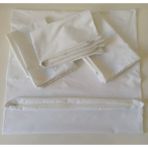 Akfil Kumaş Fermuarlı Yastık Astarı Kılıfı 5 Çift (10 Adet) - Beyaz - 50 x 70