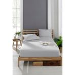 Akfil Kumaş Lastikli Fıtted Yastıklı Çarşaf Seti - 180x200 - Gri
