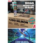 Akfix 100Aq Akvaryum Sızdırmaz Silikonu Şeffaf Solvent İçermeyen Silikon 280 Ml