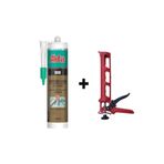 Akfix 100D Şeffaf Duşakabin Silikonu Küf Tutmaz 310 Ml + (Silikon Tabancası)