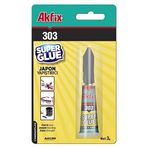 Akfix 303 Süper Japon Yapıştırıcısı, Hızlı Kuruyan Siyanoakrilat, Metal Cam Kauçuk Plastik için Güçlü Yapıştırıcı, 3g