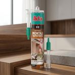 Akfix 610 280 ml Ekspres Şeffaf Montaj Yapıştırıcı