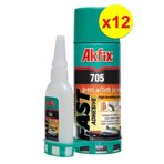 Akfix 705 Mdf Kit Hızlı Yapıştırıcı 400Ml + 100Gr 12 Adet