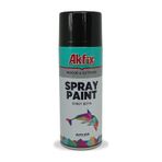Akfix Akrilik Sprey Boya 400ml Parlak Siyah