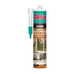 Akfix AS606 Silikonize Mastik Beyaz 500 gr Silikon Tabancası