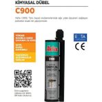 Akfix C900 Kimyasal Dubel Yeni Versiyon Suya Basınca Dayanıklı 1 Adet 345 ml