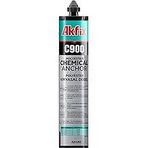 Akfix C900 Poliester Kimyasal Dübel, 345ml, Beton ve Taş Yüzeyler İçin, Ağır Yük Montaj Yapıştırıcısı, Hızlı Kürleşen, Dikey Yüzey Uyumlu