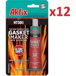 Akfix Ht300 Yüksek Isı Silikonu Sıvı Conta 50 Ml Kırmızı (1 Koli - 12 Adet)