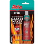 Akfix HT300 Yüksek Isı Silikonu Sıvı Conta 50 Tüp Siyah