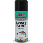 Akfix Parlak Siyah RAL9005 Akrilik Sprey Boya 400ML - 6 Adet