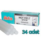 Akfix Sıcak Mum Silikon Çubuk Kalın 11.2x300 MM 1 KG 34 Adet