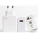 Akg Sesatech Xiaomi 67W Turbo Şarj Aleti Şarj Cihazı Kablo Adaptör Set Ve Tüm Telefonlarla Uyumlu Hızlı