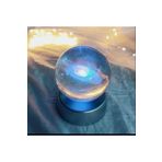 AKGRUP Samanyolu Galaksi Toz Bulutu Nebula Işıklı Kristal Cam Küre 6 cm TREND-GALAKSİKÜRE