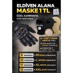 Akgüneş Motogaraj Biker Tam Parmak Korumalı Nefes Alabilen Telefon Uyumlu Motosiklet Eldiveni Pro XXL (CE EN 13594:2015 Sertifikalı) + Single Sword Army Termal Kar Maskesi 1 TL Kampanya - 12