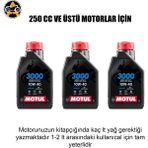 Akgüneş Motogaraj Motosiklet Yağ Bakım Seti – Uygun Fiyatlı Komple Bakım Paketi (Yağ + Filtre Seti) - MOTUL 3000 3 LT