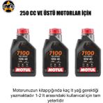 Akgüneş Motogaraj Motosiklet Yağ Bakım Seti – Uygun Fiyatlı Komple Bakım Paketi (Yağ + Filtre Seti) - MOTUL 7100 3 LT