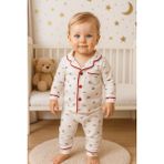 Aki Moda Kids Aki Moda Kıds Kız Bebek Love I Kalp Family Baskılı Pijama Takım - 12 - 18 Ay - 00Kırmızı