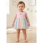 Aki Moda Kids Aki Moda Kıds Pastel Gökkuşağı Tüllü Kız Bebek Elbise Tulum ( Bant Elbiseye Ait Değildir ) - 6 Ay - 03 Pembe