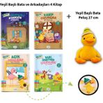 Akide Şekeri 3 Yaş Üzeri Yeşil Başlı Bata ve Arkadaşları 4 Kitap + Yeşil Başlı Bata Peluş 27 cm Oyuncak