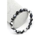 Akik-Hematit Doğal Taş Bileklik 8 Mm Küre Kesim - Blk-2032