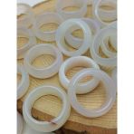 Akik Taşı Kalın Boy Yüzük – Sisli Alacalı – 11*4Mm Kalınlık (59960)