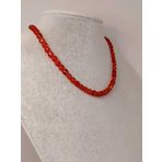 Akik Taşı YASSI Faset Kesim Kolye 6x4mm (Sabit Klipsli) (42805)