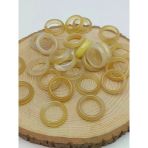 Akik Taşı Yüzük – Sisli Açık Zeytin Alacalı – 6Mm Kalınlık (59948)