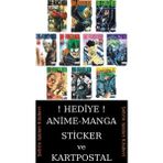 Akılçelen Kitaplar One Punch Man 1-2-3-4-5-6-7-8-9-10 Manga Seti (10 Kitap) / Tek Yumruk / Anime-Manga Sticker ve Kartpostal Hediyeli