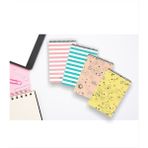 Akıllı Adam Yayınları Line Sky Üstten Spiralli New Series 4'lü Çizgili Defter Seti 13 x 20 cm 48 Yaprak