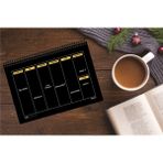 Akıllı Adam Yayınları Siyah Haftalık Planlayıcı 13,5 x 19,5 cm 56 Yapraklı Defter ile Planlamanızı Kolaylaştırın