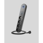 Akıllı Akım Dengelemeli 4’lü Çoklu Priz Type-C ve USB Çıkışlı - Ahşap - Bej - Siyah - Belirtilmemiş