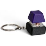 Akıllı Cep Dünyası Keycap Tuş Anahtarlık - Blue Switch - Stres Atıcı - Tık Tık Tuş Basma Hisli - Mor