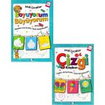 Akıllı Çocuklar Çizgi Kitabım - Boyuyorum Büyüyorum 2’li Set