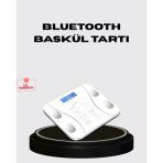 Akıllı Dijital Baskül – Bluetooth Bağlantılı, 8 Ölçüm Verili, Akıllı Vücut Analiz Tartısı Mir87168112