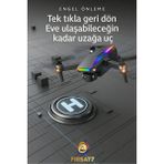 Akıllı Drone S5 Pro 4K Hd Kamera Yüksek Batarya Kapasiteli Kumandalı El Hareketi Kontrollü Drone - Renkli