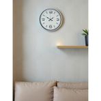 Akıllı Durak 36 cm Beyaz Modern Dekoratif Duvar Saati