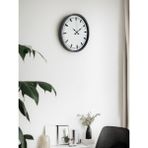 Akıllı Durak 36 cm Gri Sade Dekoratif Duvar Saati