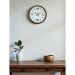 Akıllı Durak 36 cm Kahverengi Modern Dekoratif Duvar Saati