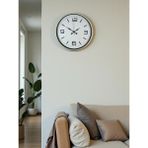 Akıllı Durak 36 cm Krem Modern Dekoratif Duvar Saati