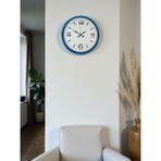 Akıllı Durak 36 cm Mavi Dekoratif Duvar Saati