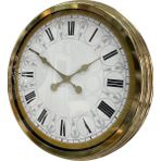 Akıllı Durak 60 cm Gold Metal Roma Rakamlı Duvar Saati