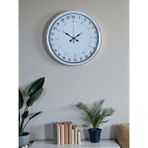 Akıllı Durak Beyaz 40 cm Metal 24 Saat Göstergeli Özel Tasarım Duvar Saati