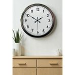 Akıllı Durak Black Classic 52 cm Metal Modern ve Şık Duvar Saati