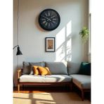 Akıllı Durak Black Noble 40 cm Metal Modern Duvar Saati