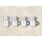 Akıllı Durak Cam Bardak Sürahi - Çok Renkli - 100 ml